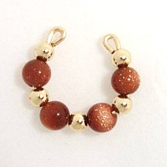 Ear Cuff with Goldstones.